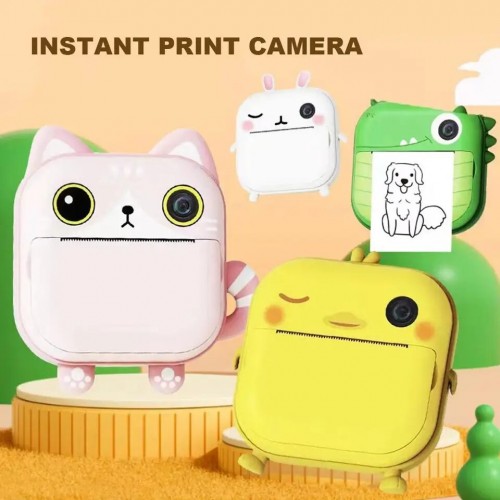 1080p Kids Instant Camera 2.4 Inch Ips Screen Full Hd Instant Print Digital Camera With Lanyard Birthday Gifts for Boys Gilrs