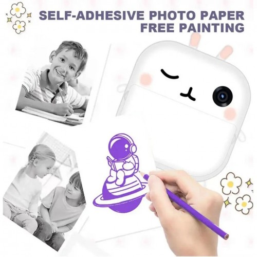 1080p Kids Instant Camera 2.4 Inch Ips Screen Full Hd Instant Print Digital Camera With Lanyard Birthday Gifts for Boys Gilrs